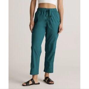 Quince 100% Organic Cotton Poplin Pull-on Pants In Garden Green